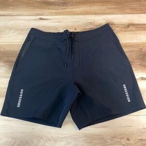 Ten Thousand Foundation Short Mens Large Black Athletic Workout TTSH003V6 7"